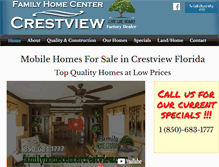 Tablet Screenshot of familyhomecentercrestview.com